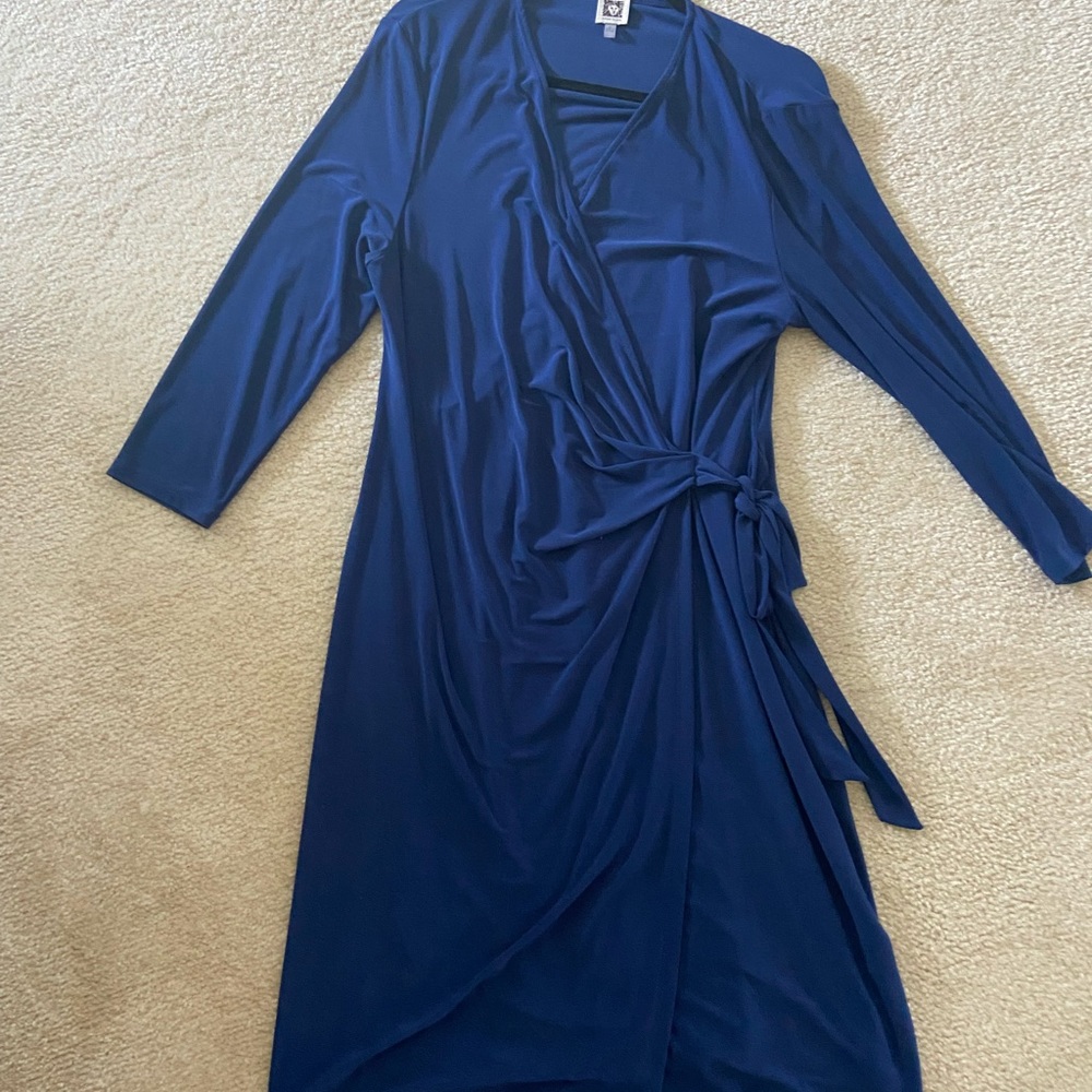 Anne Klein, mock wrap dress